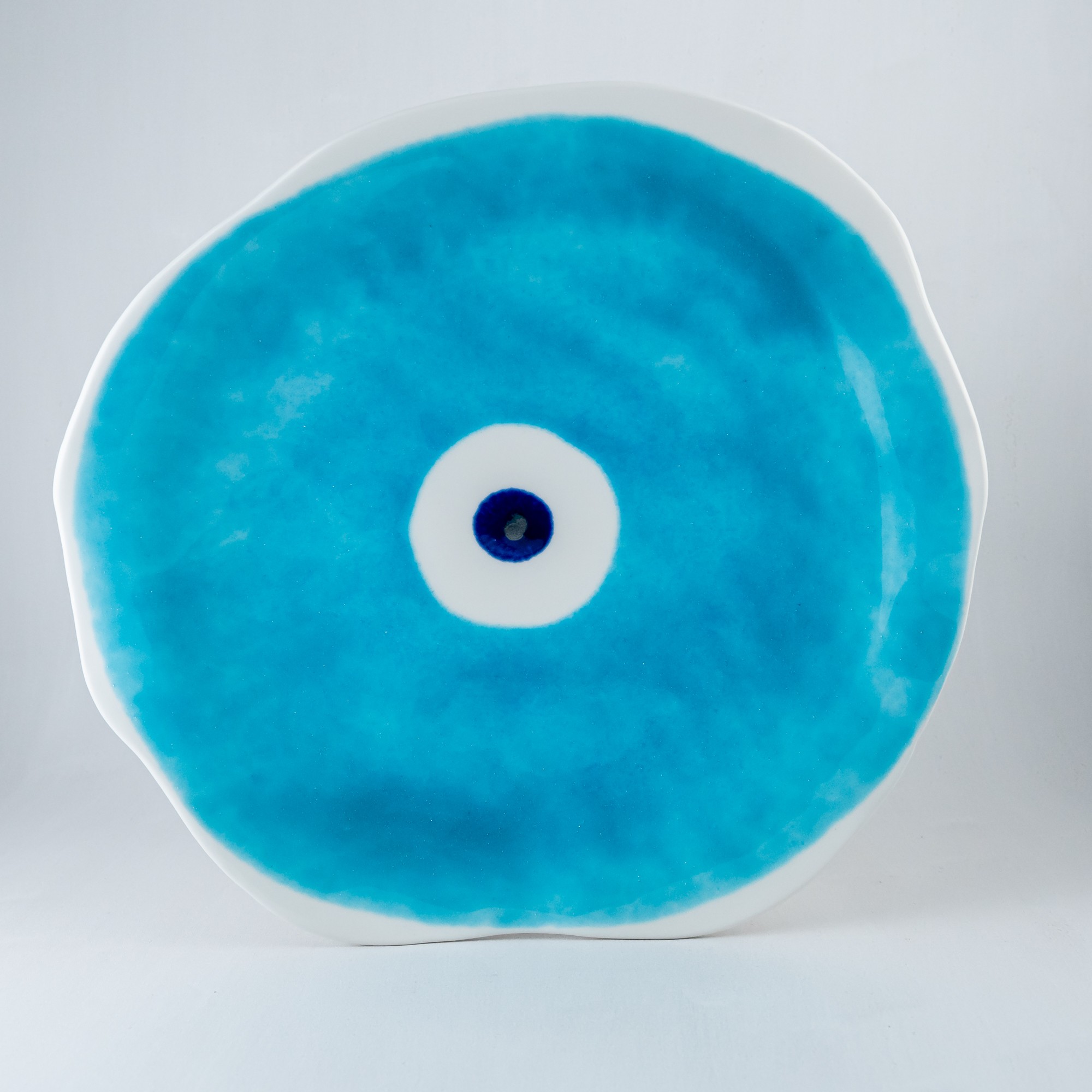 Ceramic turquoise plate Mati