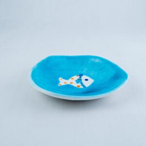 Turquoise fish bowl BL-015