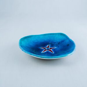 Blue/green starfish bowl BL-016