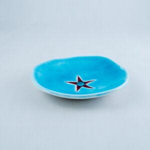Turquoise starfish bowl BL-017